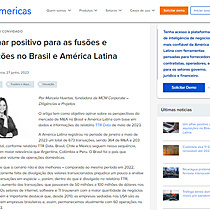 Um olhar positivo para as fuses e aquisies no Brasil e Amrica Latina